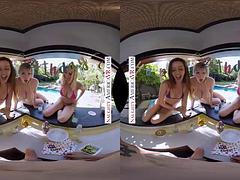 Tridimensionnel, Nana, Blonde, Brunette brune, Fête, Pov, Réalité, Nénés