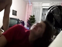 Enthousiasteling, Grote mammen, Pijpbeurt, Sperma shot, Handbeurt, Huisgemaakt, Tiener, Vrouw