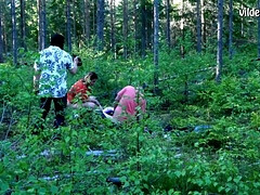 Culo, Loco, Grupo, Al aire libre, Coño, Afeitado, Sueco, Tetas