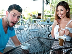 Grosser schwanz, Braunhaarige, Hundestellung, Masturbation, Natürlichen titten, Dürr, Jungendliche (18+), Titten