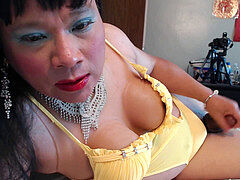Asia In Yellow bathing suit 7