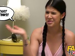 Grote lul, Pijpbeurt, Gezichtspunt, Kut duiken, Geschoren, Zuigen, Tiener, Nat