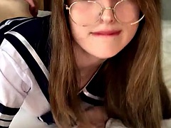 Tussi, Grosser schwanz, Grosse titten, Hochschule, Spermaladung, Handjob, Milf, Titten