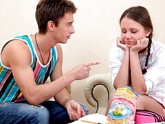 Grosser arsch, Grosser schwanz, Blasen, Braunhaarige, Hundestellung, Natürlichen titten, Jungendliche (18+), Titten