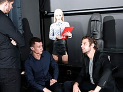 アナル, お尻, ブロンド, バック, ダブル開発, ハードコア, オージー, 剃毛