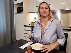 Enthousiasteling, Pijpbeurt, Hd, Moeder die ik wil neuken, Moeder, Natuurlijke tieten, Gezichtspunt, Taboe