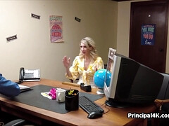 Mature wife ends up on principals desk screwed