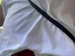 Любители, Большие сиськи, Эксгибиционист, Волосатые, На природе, На публике, Сиськи, Жена
