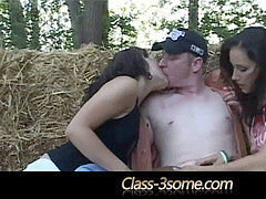 Bruinharig, Sperma shot, Groep, Trio