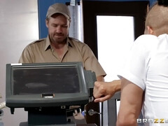 お尻, デカ尻, デカパイ, ブロンド, フェラチオ, ハードコア, 小柄, オッパイの