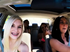 Enthousiasteling, Blond, Groep, Hardcore, Hd, Buiten, Tiener, Trio