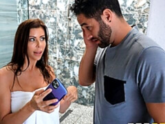 Playful busty angel Alexis Fawx is enjoying hard sex so much