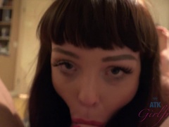 Braunhaarige, Fussjob, Öl, Orgasmus, Piercing, Pov, Muschi, Abendanzug