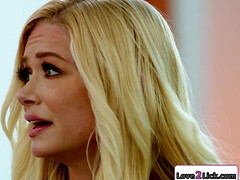 Brunette electrician fingers a milf cunt