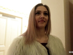 18, デカチン, ブロンド, フェラチオ, ハードコア, 小柄, ラフ, ガリガリ