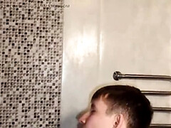 Cuarto de baño, Mamada, Morena, Sucio, Hablar sucio, Estilo perrito, Hd, Pov