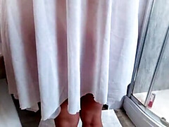 浴室, ぽっちゃり, イギリス人, お婆さん, 自家製, 淫乱熟女, 母, 垂れ乳