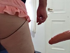アナル, 女装男装, ディルド, ゲイ, ハードコア, 下着, 一人, おもちゃ