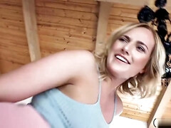 Blonde, Sucer une bite, Plantureuse, Gorge profonde, Hd, Mamelons, Chatte, Nénés