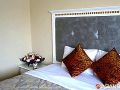Leie, Asiatisch, Arsch, Behaart, Japanische massage, Muschi, Dürr, Titten
