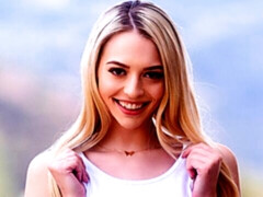 ブロンド, バック, キス, なめる, オマンコ, ガリガリ, ストッキング, ティーン