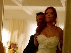 Tattooed redhead bride Sinatra Monroe gets fucked well