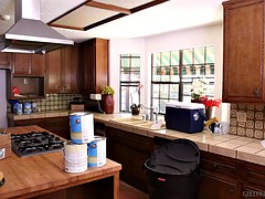 Bruinharig, Lesbisch, Tieten likken