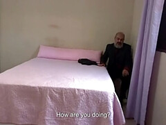 Hotwife Gabi SweetCouplesStories striptease for tired husband ends in creampie and blowjob