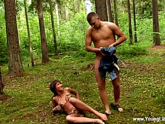 Doggystyle in the woods