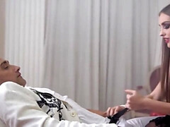 Braunhaarige, Fingern, Hd, Russisch, Rasiert, Strümpfe, Tätowierung, Titten