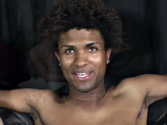 デカチン, 黒人, 黒人, 異人種間, フェラする