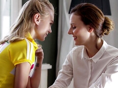 ブロンド, 茶髪の, チェコ, レズビアン, オナニー, オマンコ, ロシア人, ティーン