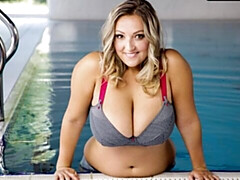 Gorda, Rubia, Gordita, Consolador, Penetracion con dedos, Solo, Estriptis, Juguetes