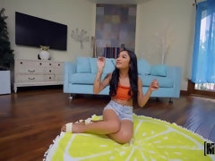 アメリカ人, お尻, フェラチオ, 開帳, 自然山雀, 小柄, ハメ撮り, スパンキング