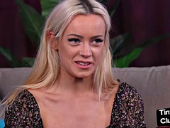 素人, 美女, イギリス人, 着衣女と全裸男, フェムドム, フェティッシュ, 手コキする, ヒール