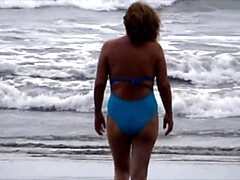 Grosser schwanz, Bikini, Erotisch, Behaart, Mutti, Muschi, Spanner, Ehefrau