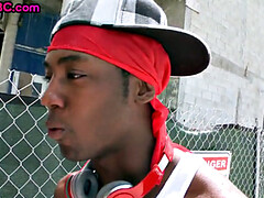 Black stud public assbanged outdoor by white top 4 cash