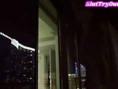 素人, ブロンド, フェラチオ, カップル, フェティッシュ, ホテル, 下着, 喫煙