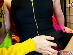 素人, 茶髪の, フランス人, 彼女, 自家製, 小柄, ガリガリ, ティーン