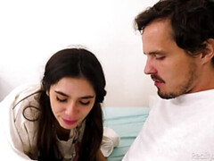 お尻, 舐める尻, 中出し, チン, 足, なめる, タトゥー, ヒモパン