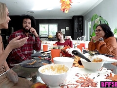 18 jaar, Biseksueel, Lul, Kwartet, Interraciaal, Latijnse vrouw, Kut duiken, Tiener