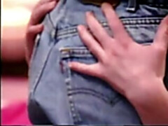 Gros seins, Doigter, Poilue, Embrassement, Lesbienne, Rétro ancien