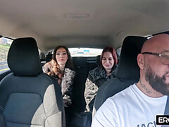 Coche, Alemán, Grupo, Madres para coger, Desnudo, Sexo fuerte, Trio, Esposa