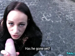 Amateur, Culo, Coche, Al aire libre, Pov, Público