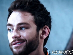 Grosser schwanz, Blasen, Braunhaarige, Schwanz, Schwul, Interrassisch, Arsch lecken, Tätowierung