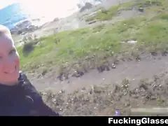 Amateur, Playa, Rubia, Mamada, Gafas, Hd, Pov, Adolescente