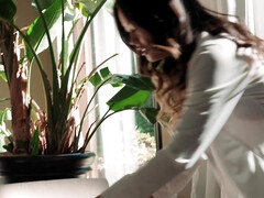 Aziatisch, Bruinharig, Bedriegen, Lul, Handbeurt, Doordringend, Kut duiken, Tieten likken