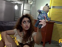 18, イく瞬間, メキシコ人, オーガズム, オマンコ, 馬乗り, 剃毛, ティーン