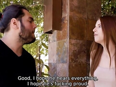 Amerikaans, Lieveling, Grote lul, Pijpbeurt, Hardcore, Roodharige vrouw, Geschoren, Tieten likken