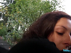 Amateur, Nana, Sucer une bite, Gorge profonde, De plein air, Pov, Public, Chatte